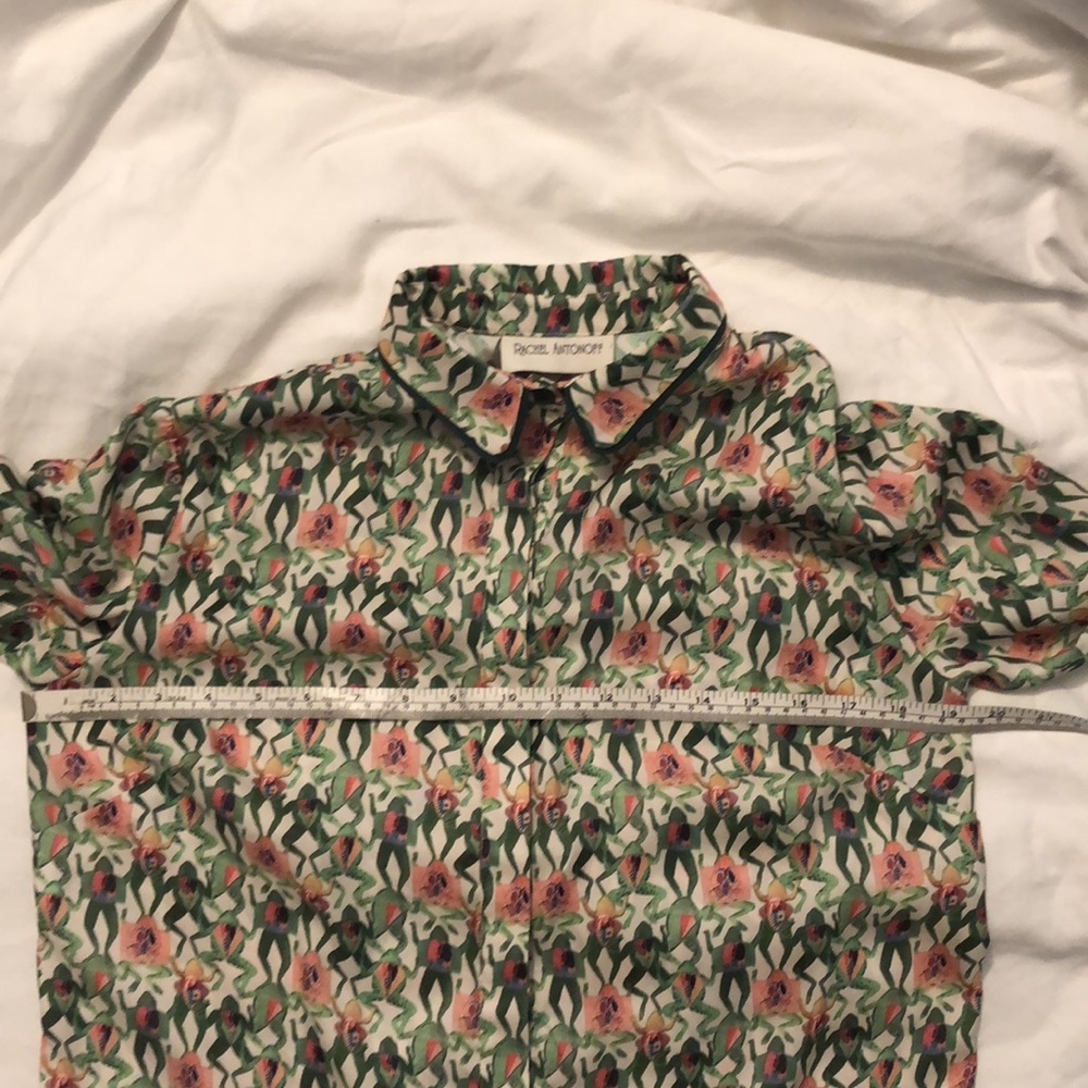 Rachel Antonoff Dissected Frog Print Top Size Small - Picture 4 of 4